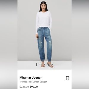 Rag & bone Miramar trompe l'oeil distressed Jena sweatpants